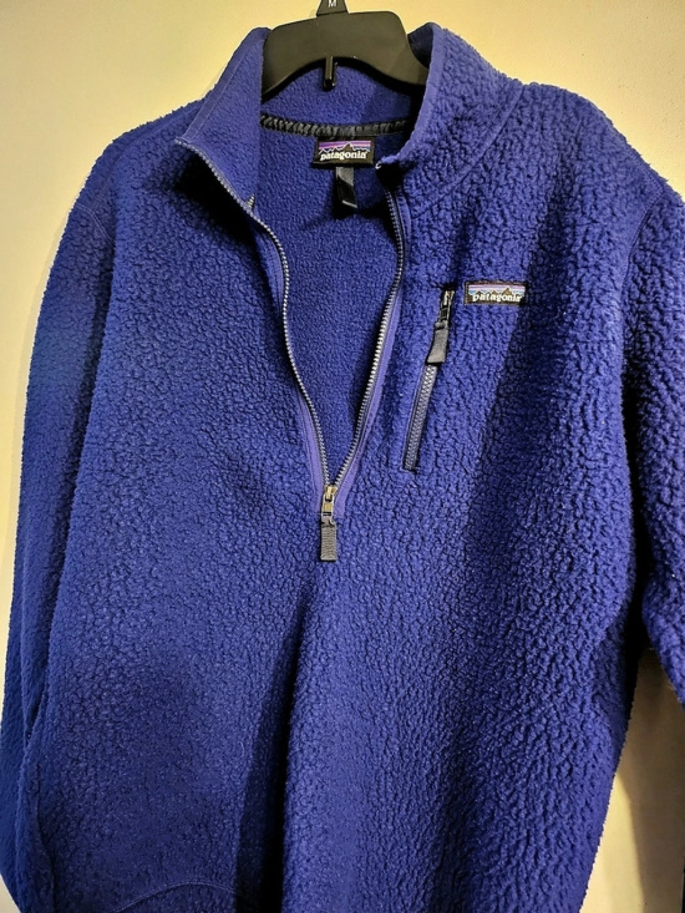 Patagonia Retro Pile Jacket Blue Fleece Jacket Size XL